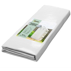 Furnicato Ersatzfolie Gewächshaus Mit Uv-schutz Rolltür 140x73x190 Cm Weiß