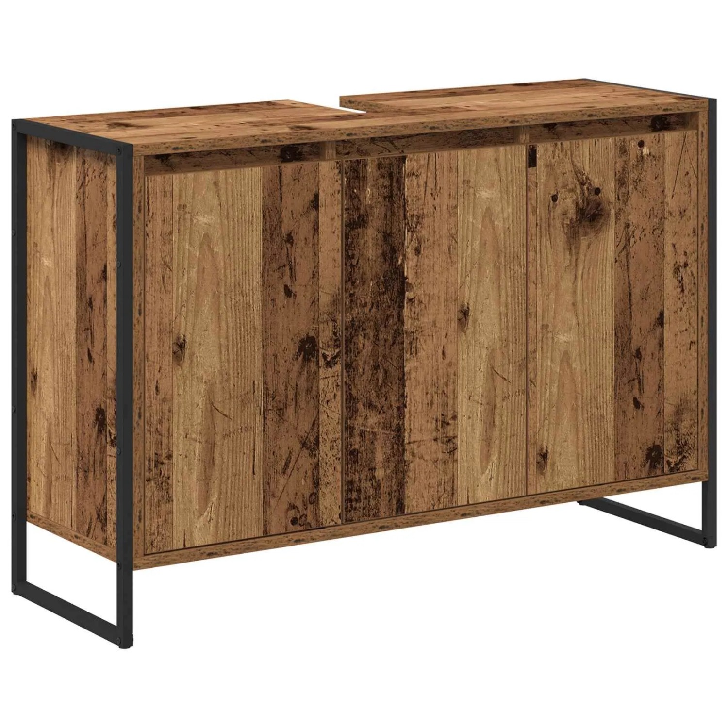 vidaXL Badezimmerschrank mit Tür Altholz 90 x 30 x 60 cm Holzwerkstoff 8864 günstig online kaufen