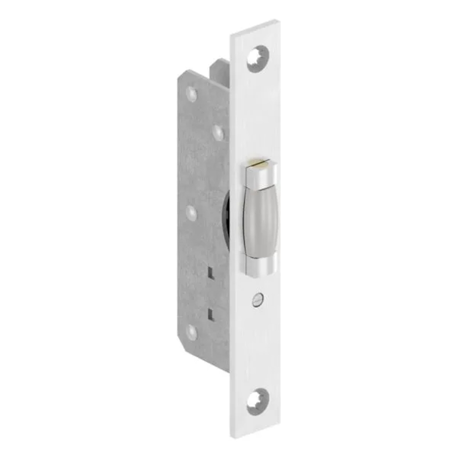 FeNau Einsteckschloss Verzinkt Stulp Edelstahl Mit Rollfalle +/- 2 mm Verstellbar
