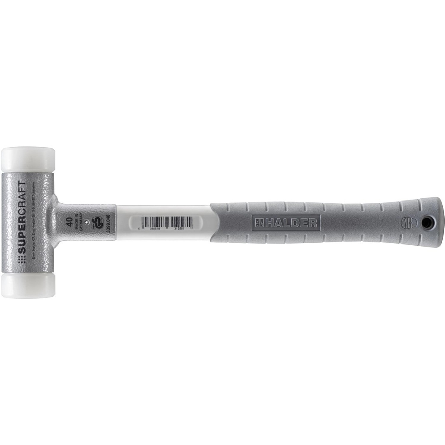 Halder Supercraft Schonhammer Ø 40 mm Rückschlagfrei mit 3-KomponentenStiel günstig online kaufen