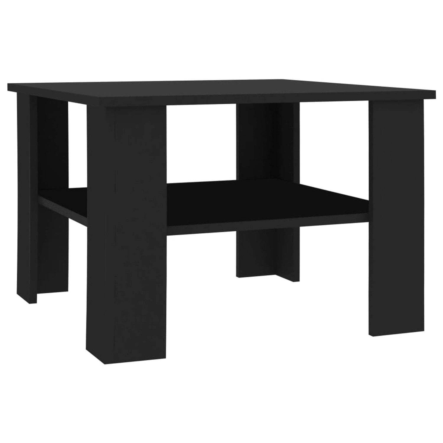 Couchtisch Schwarz 60 X 60 X 42 Cm Spanplatte günstig online kaufen