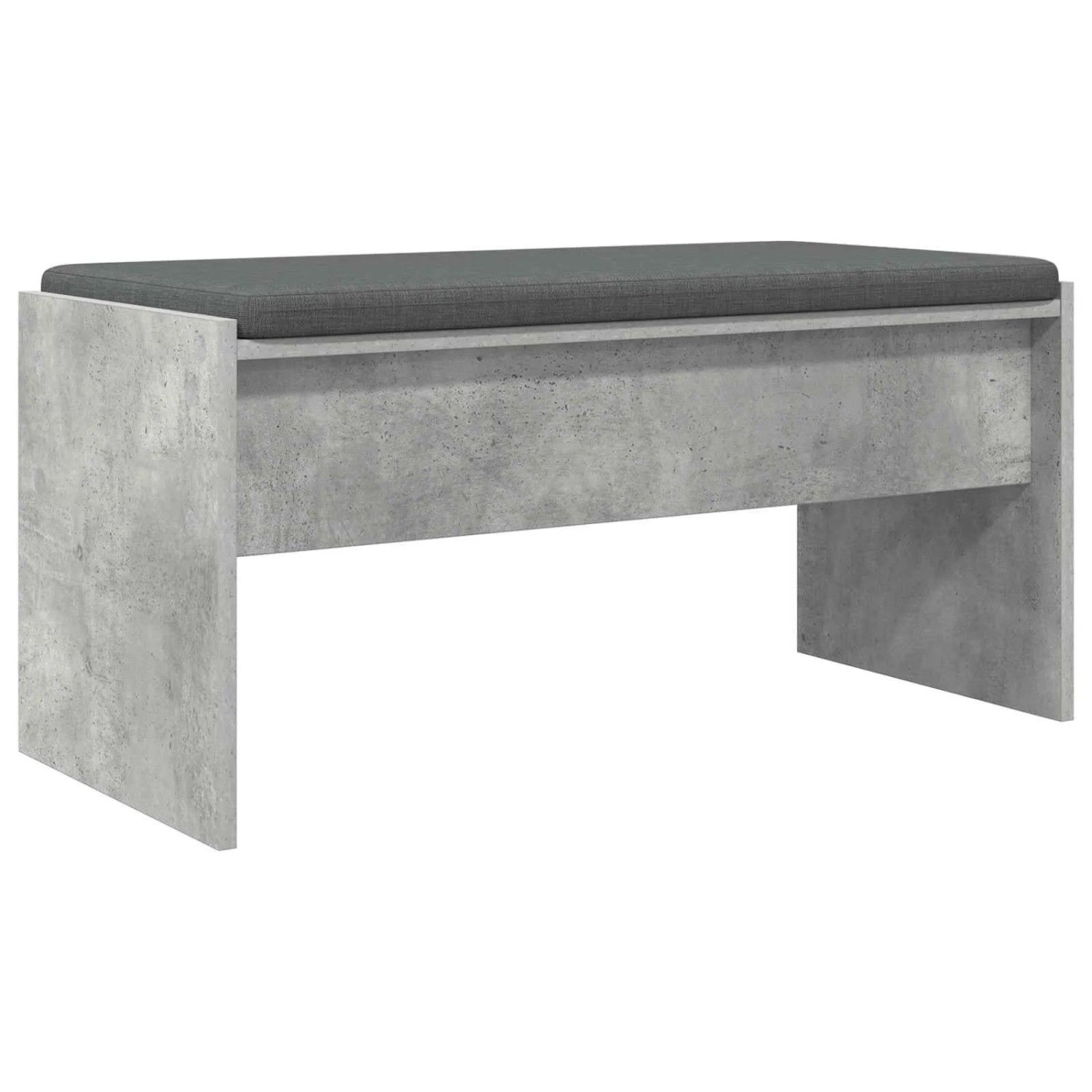 vidaXL Flurbank mit Kissen Beton Grau 83 x 38 x 40 cm 891555