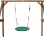AXI Nestschaukel Summer Braun mit grünem Nest an Holzschaukel für Kinder.