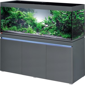 Eheim Incpiria 530 Graphit Aquarium-Kombination mit Unterschrank und LED-Beleuchtung.