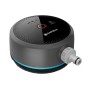 Gardena Smart Pipeline Water Control Bewässerungscomputer in Grau mit weißem Anschluss.