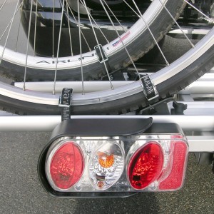 Eufab Textilspanngurte 4er-Set zur Fahrradbefestigung am Heckträger.