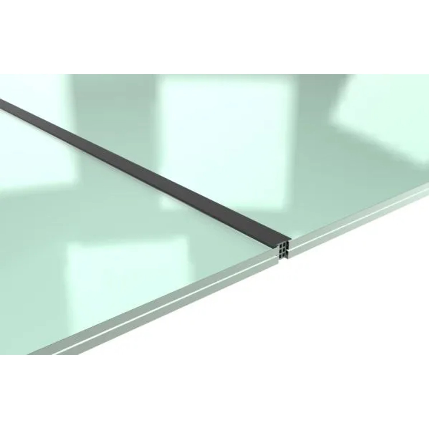 FeNau Zwischendichtung EPDM Schwarz L 3000 mm Für Glas 16,76-21,52 mm