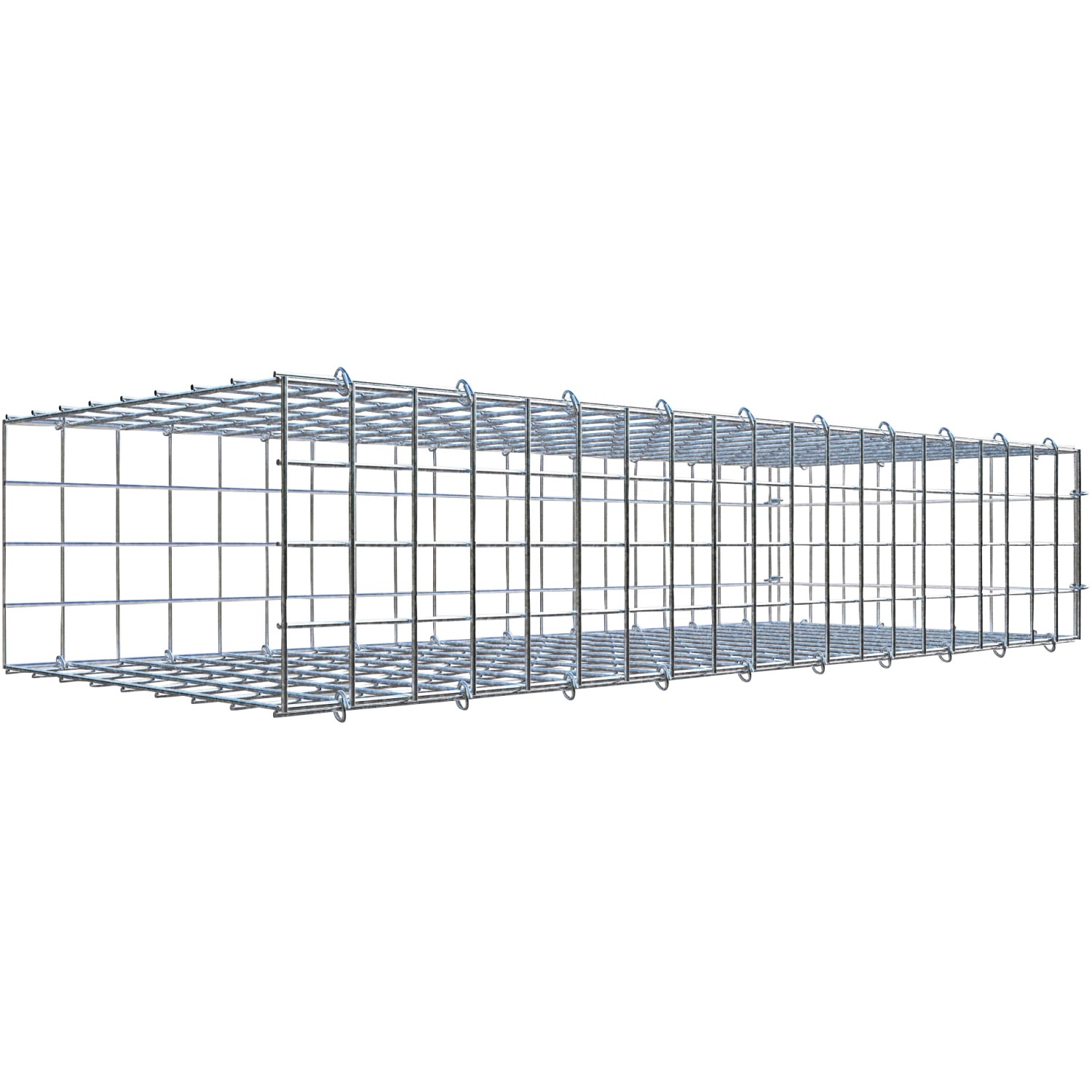 Thumbnail - Gabiona C-Ring-Gabione-Anbaukorb Typ 2 20 x 100 x 40 cm Maschenw 5 x 5 cm