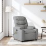 vidaXL Massage-Relaxsessel Hellgrauer Stoff 3206915_2