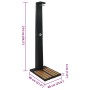vidaXL Gartendusche Poly Rattan WPC 44750_7