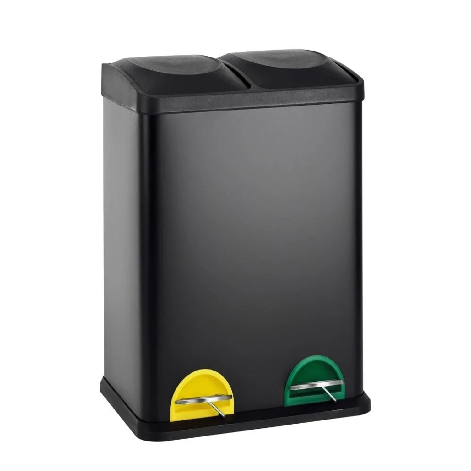 Svita TC2X20 Kücheneimer Office 40L Trennmülleimer Mülltrennung Schwarz