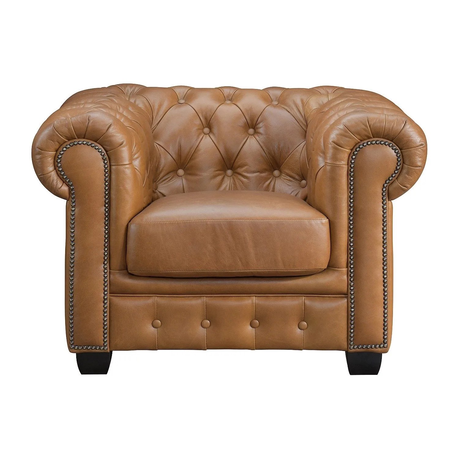 Vente-unique Sessel Mit Gerader Rückenlehne Brenton Camel 105 cm