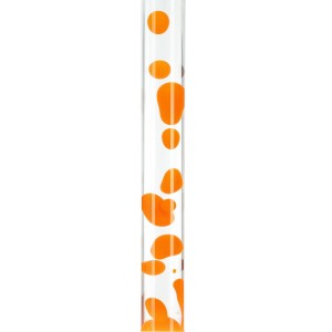 EASYLIGHT Lavalampe Orange Groß 76 cm Hoch mit Leuchtmittel Retro Alan