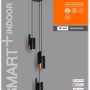 Schwarze Ledvance Smart+ WiFi Pendelleuchte Decor Twist, 150 cm, Hängeleuchte mit drei Leuchten.