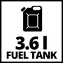 Symbol: 3,6 l Tank der Einhell Benzin-Wasserpumpe GE-PW 46