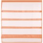 Orange Bistrogardine mit Raffoptik und Stangendurchzug für Fenster, 100x110 cm.