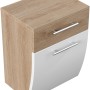 Posseik Bad-Hängeschrank Salona, Eiche hell, 40 cm breit, mit Schublade und Softclose.
