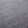 Detailaufnahme: Silberner Lalee Teppich Velluto 400, Kurzflorteppich, 80x150 cm.