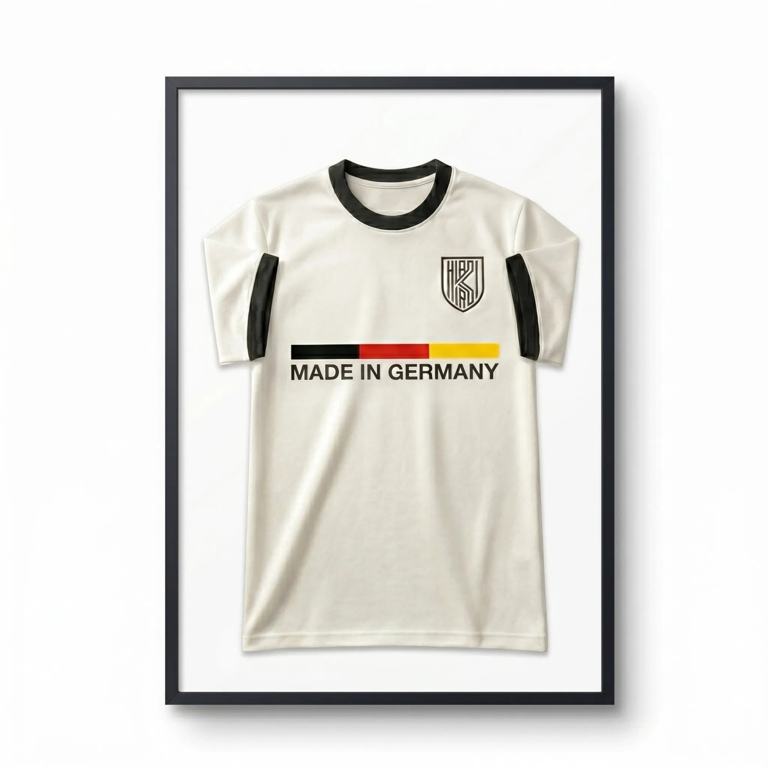 K-Möbel Echtholz Trikot Rahmen 70x100 cm Schwarz