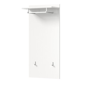 Inn.Furn Garderobenpaneel Weiß 55 cm mit Kleiderstange Grazie