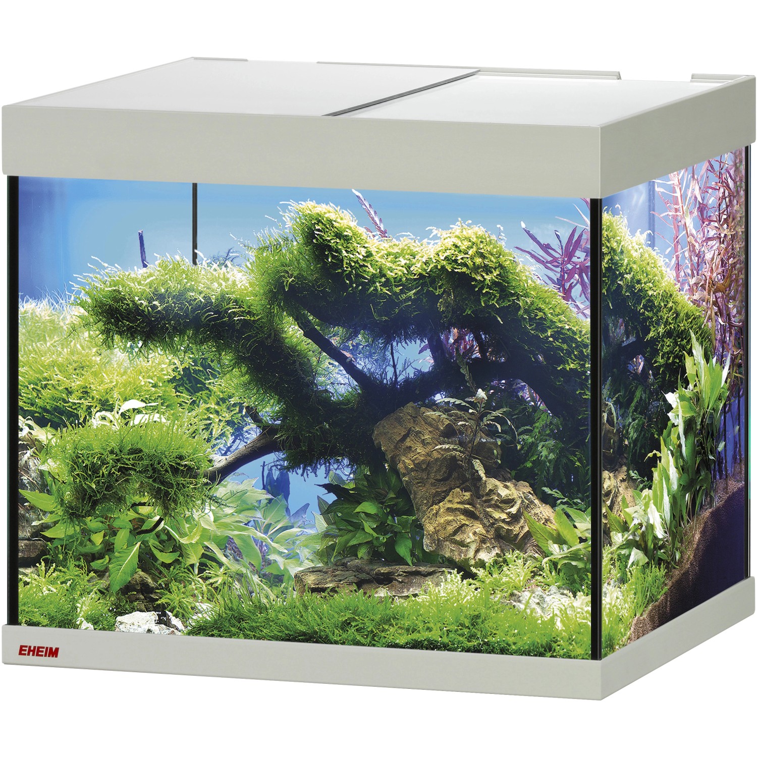 Eheim Aquarium-Glasbecken mit Abdeckung VivalineLED 150 Eiche-Grau 150 l FSC®