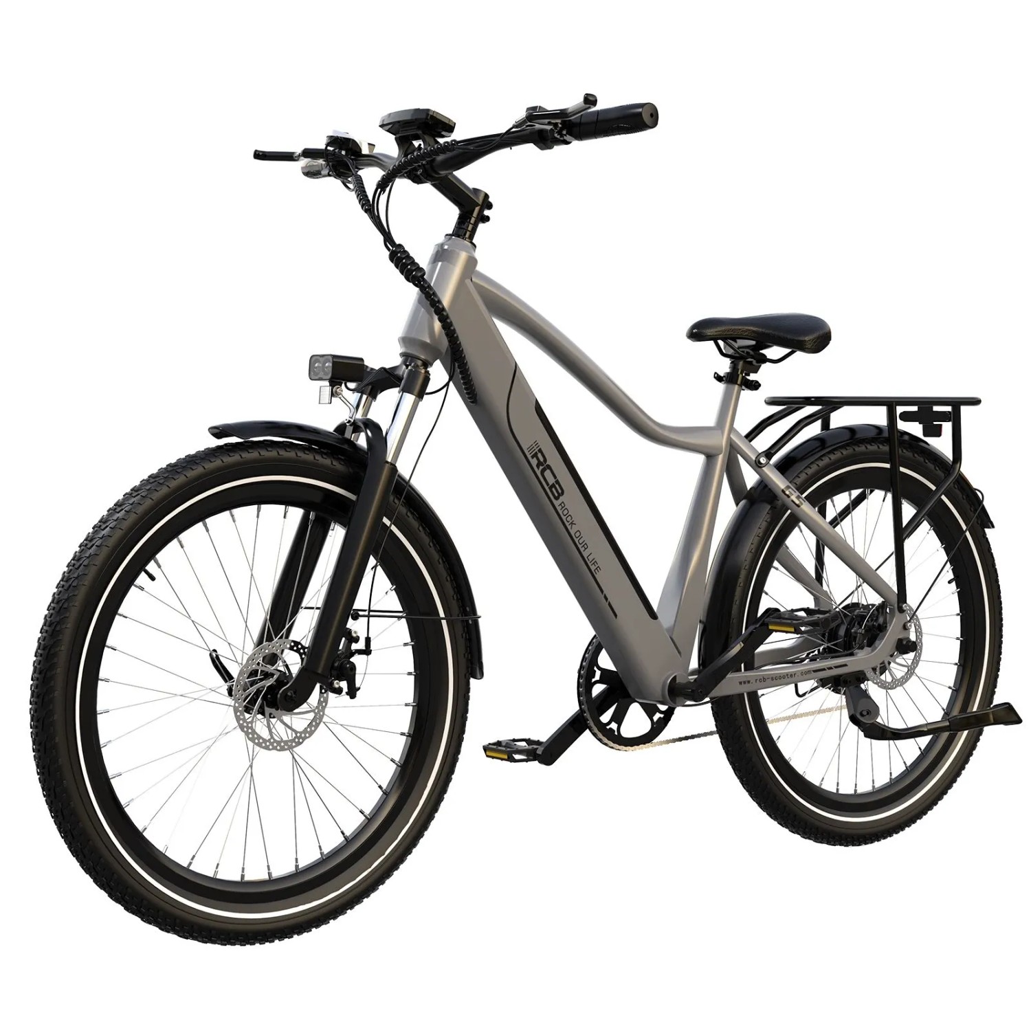 RCB G5 E-bike 27,5 Zoll Herrenfahrrad 13Ah Akku Reichweite 60-80KM 250W 7-Gang APP NFC