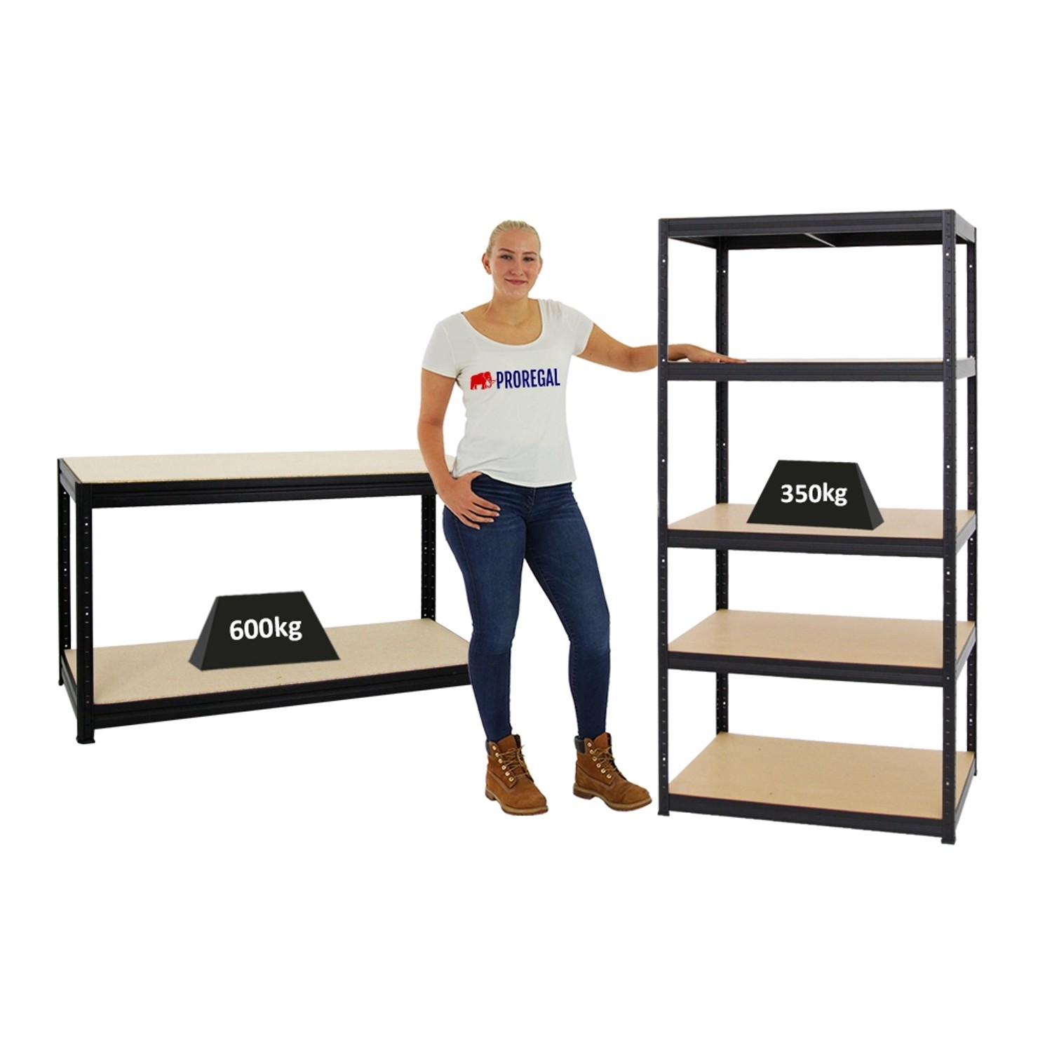 PROREGAL Mega Deal 1x Schwerlastregal Slim Elephant M HxBxT 180 x 90 x 60 c günstig online kaufen