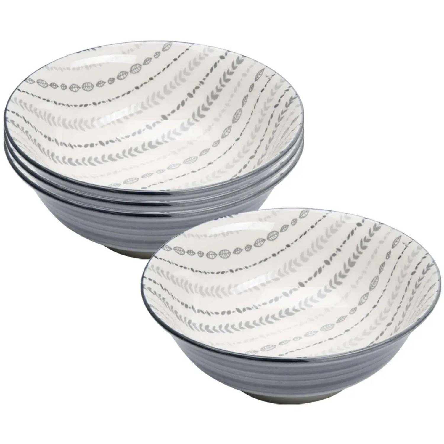 Ritzenhoff & Breker Sendai Servierschale 21 cm 4er Set Ranke