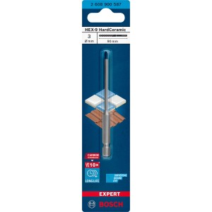 Bosch Expert Hard Keramikbohrer Hex-9, 3 mm, für Fliesen
