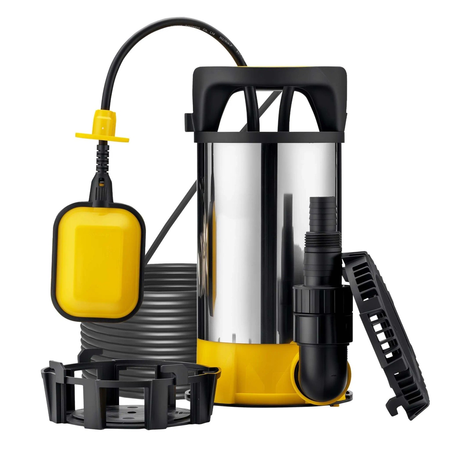 Wiltec 3In1 Flachsaugpumpe 850W Schmutzwasserpumpe 15000/H Tauchpumpe Schwimmer