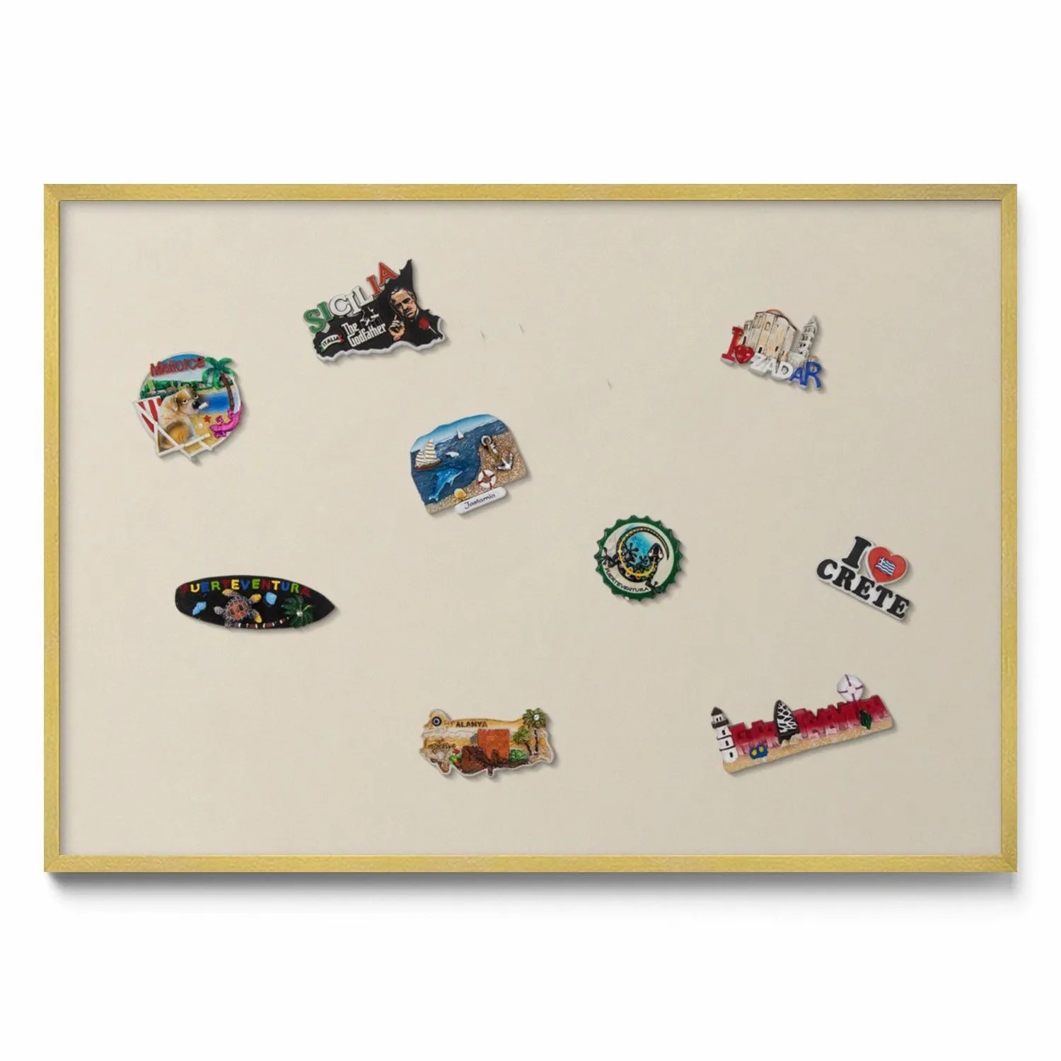 Tulup Magnettafel Magnettafel aus Metall für Souvenirs Farbe Hellbeige 100x günstig online kaufen