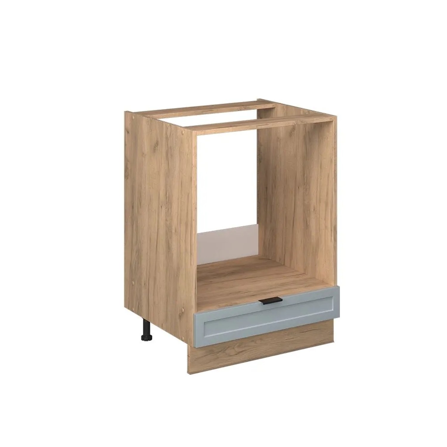 Vicco Herdumbauschrank Fame-Line HellBlau-Grau 60 cm ohne Arbeitsplatte