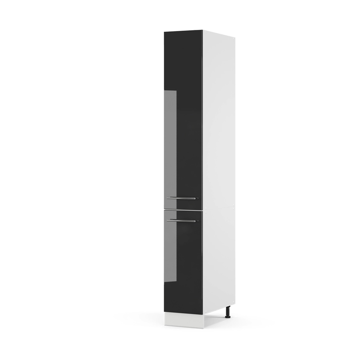 Vicco Apothekerschrank Fame-Line Medizinschrank für die Küche Anthrazit Hochglanz/Weiß 30 cm