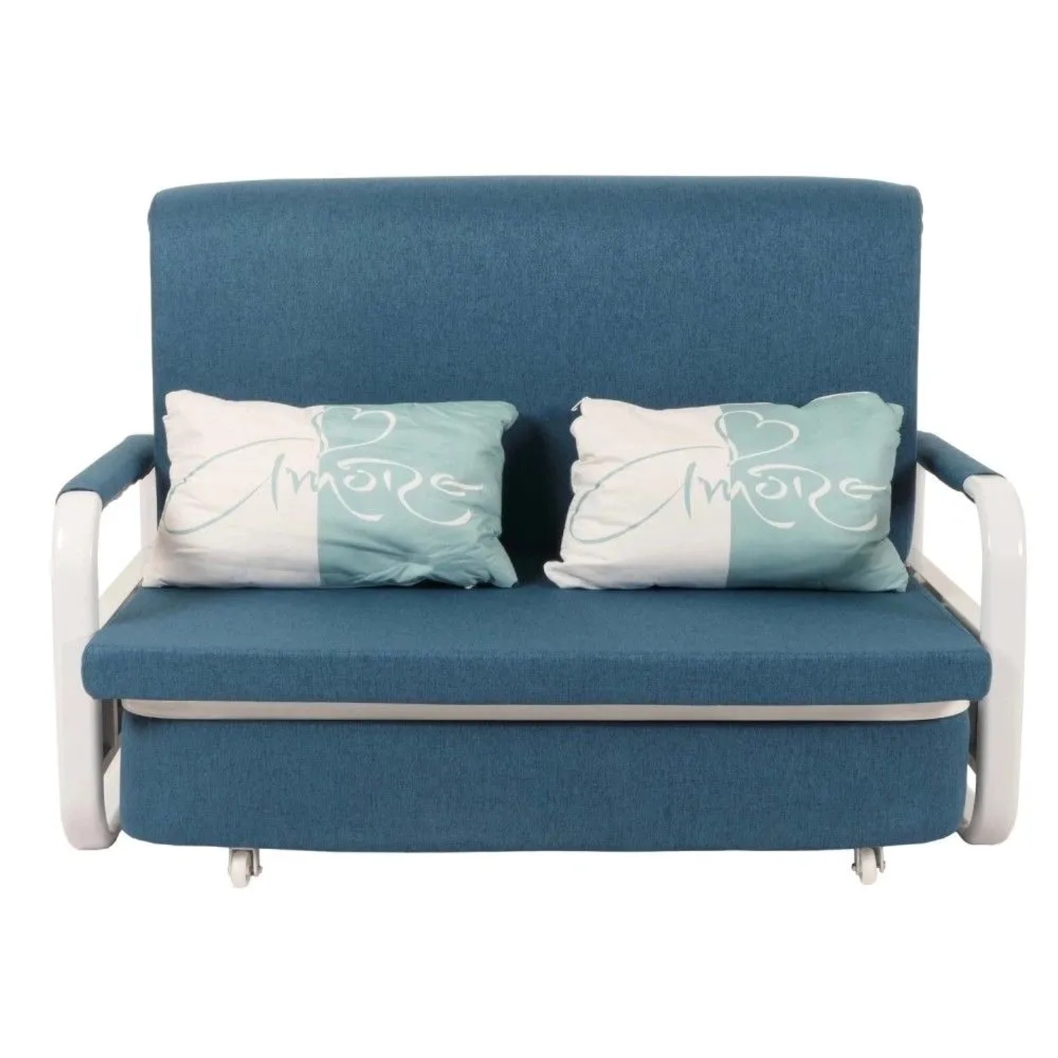 MCW Schlafsofa M83 Stoff/Textil Dunkelblau 130x185cm