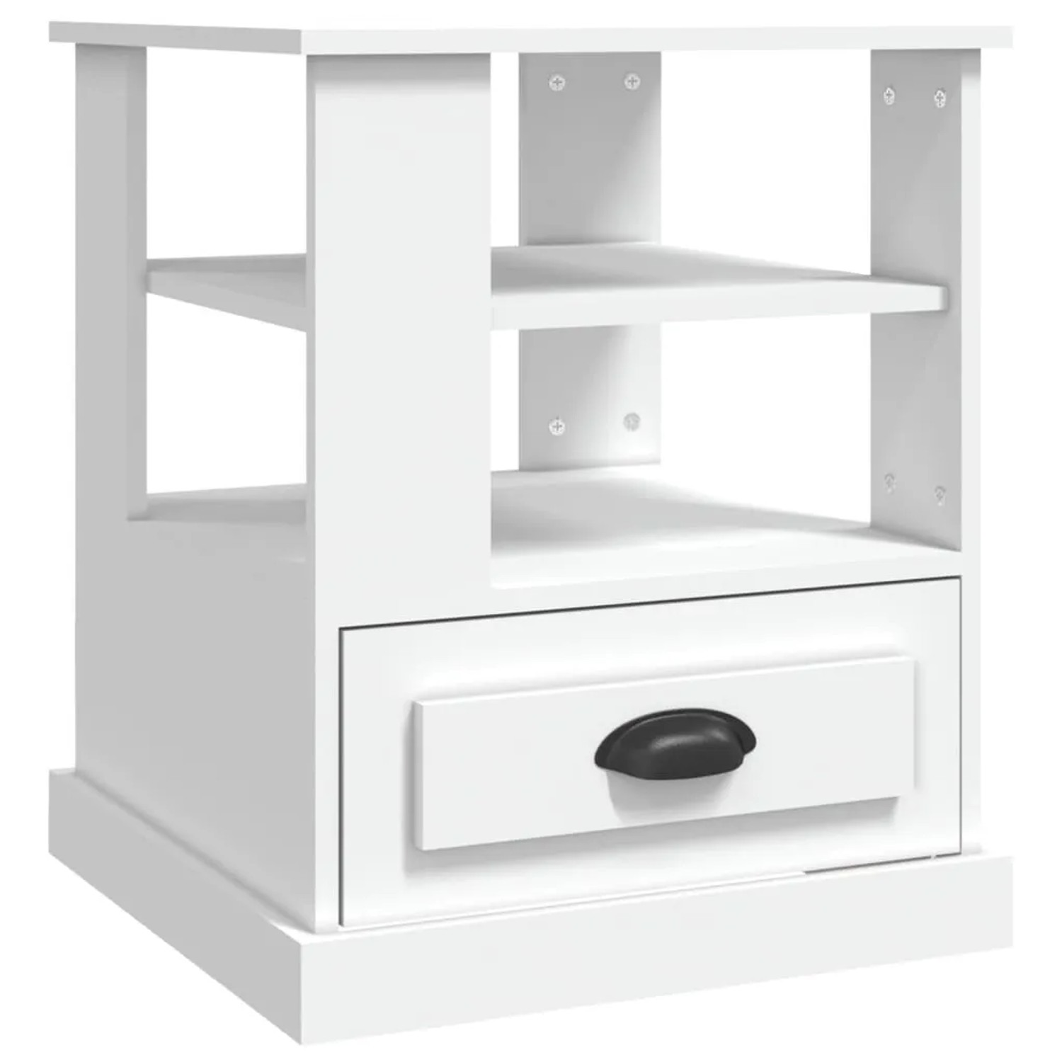 vidaXL Beistelltisch Weiß 50x50x60 cm Holzwerkstoff 816408