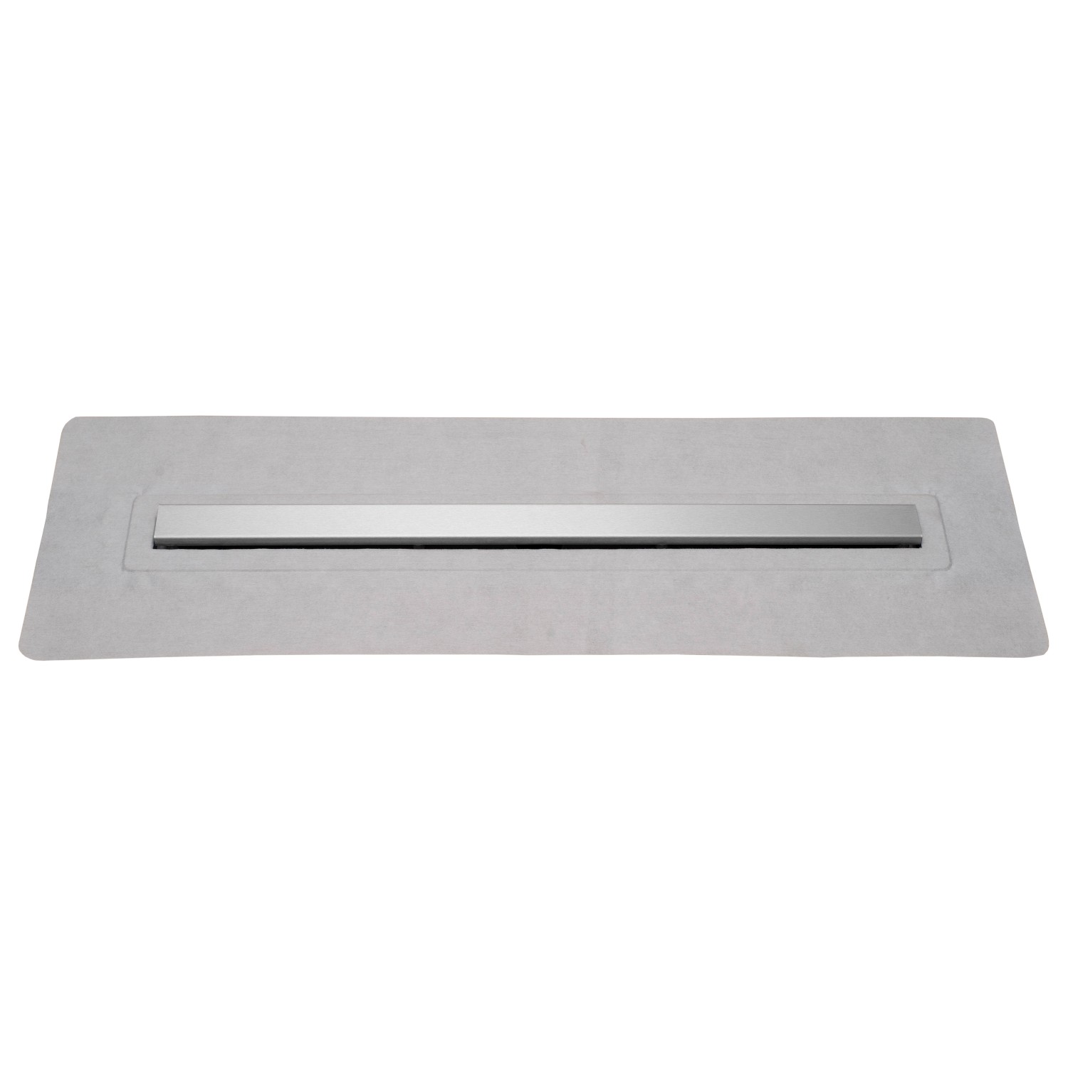 Schütte Duschrinne mit Edelstahl-Abdeckung, barrierefrei für bodengleiche Dusche.