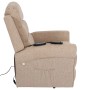 Berlinlodge Massage-Fernsehsessel HxBxT 144x83x83 cm Sitzhöhe 50 cm Liegefunktion Aufstehhilfe Heizfunktion Stoff/Textil Beige-Braun Massagesessel_4