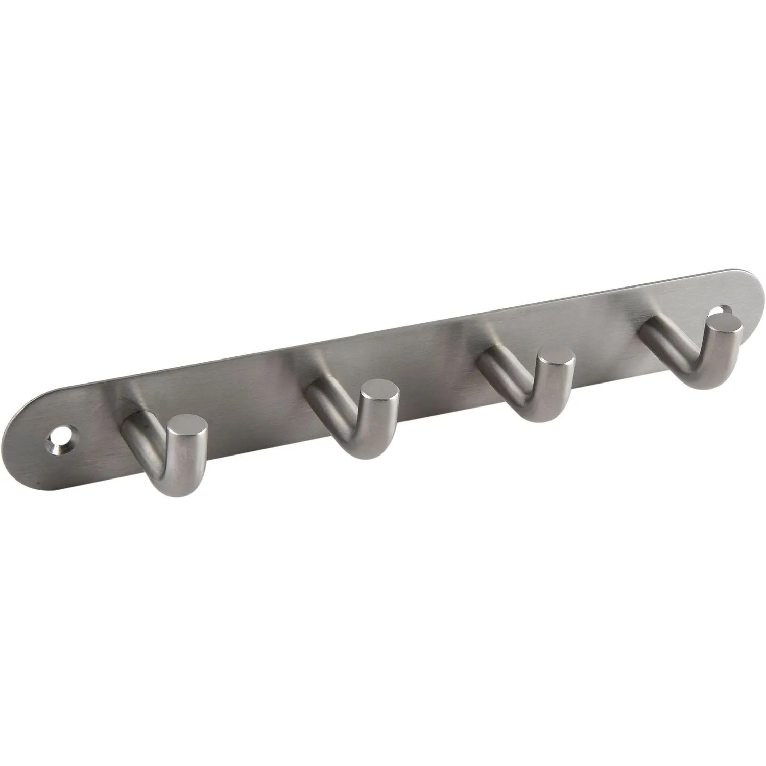 Technik Team Garderobenleiste Sepa Breite 220 mm Edelstahl Gebürstet mit 4 Haken