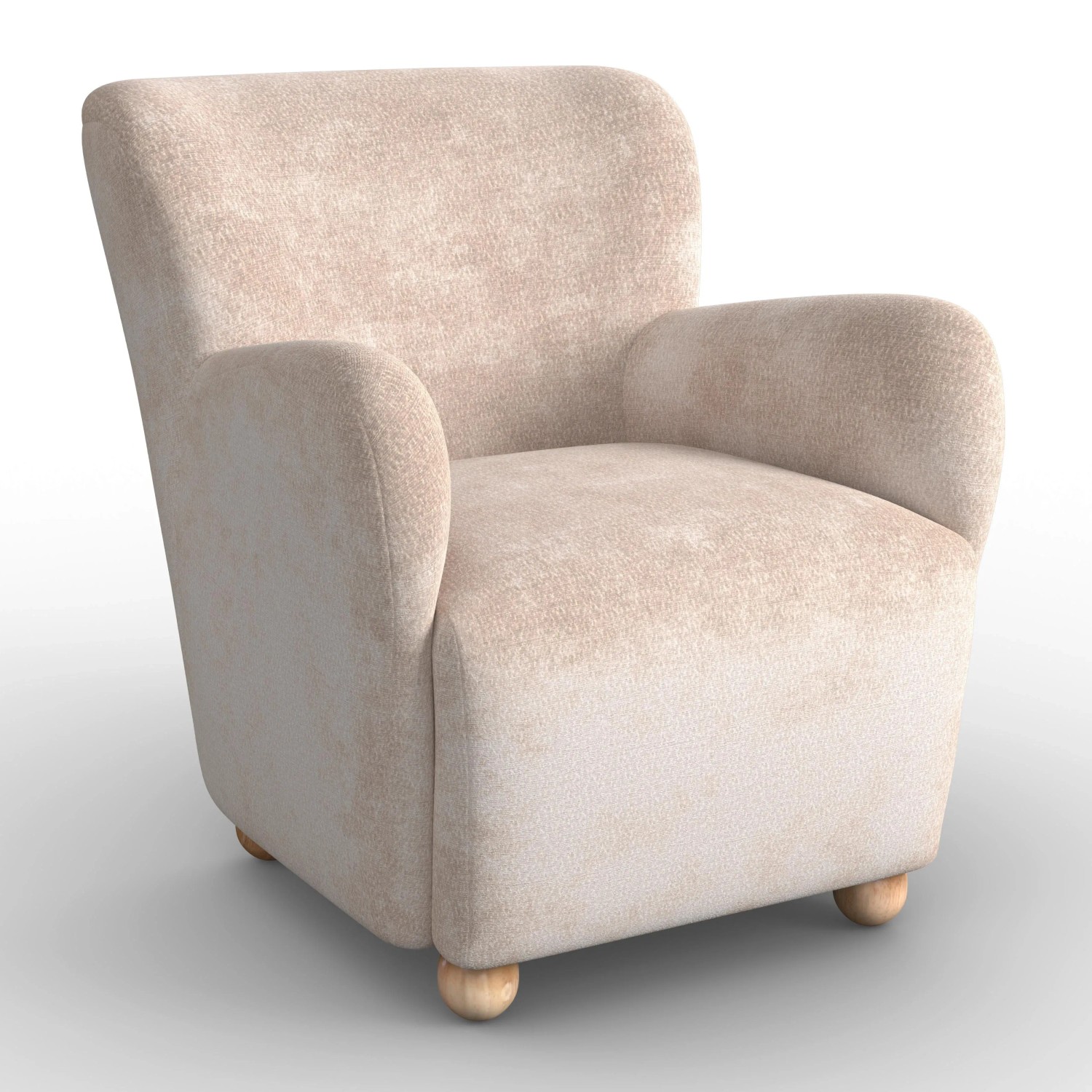 Bessagi Home Sessel Lea Chenille Beige