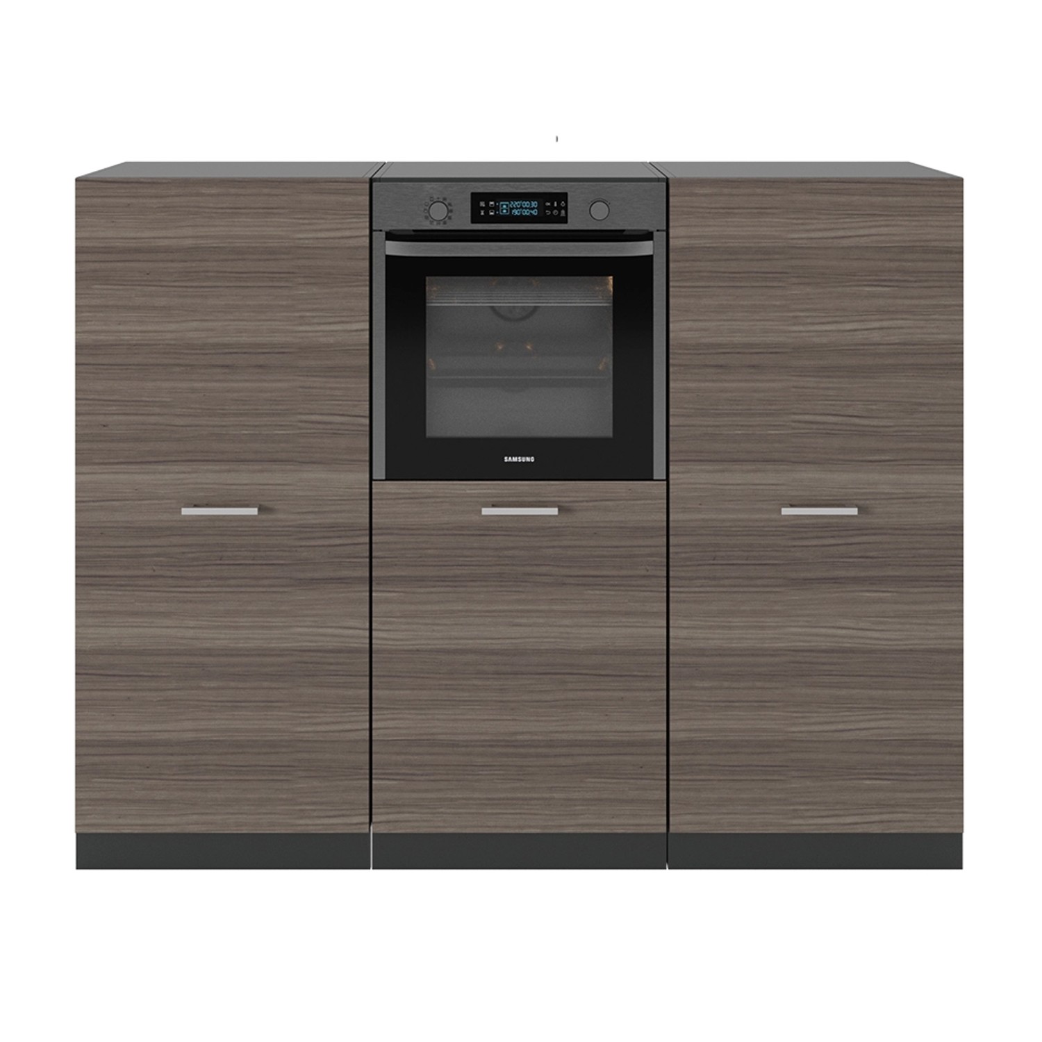 Vicco R-Line Küchenblock Edelgrau/Anthrazit 180 cm ohne Arbeitsplatte günstig online kaufen