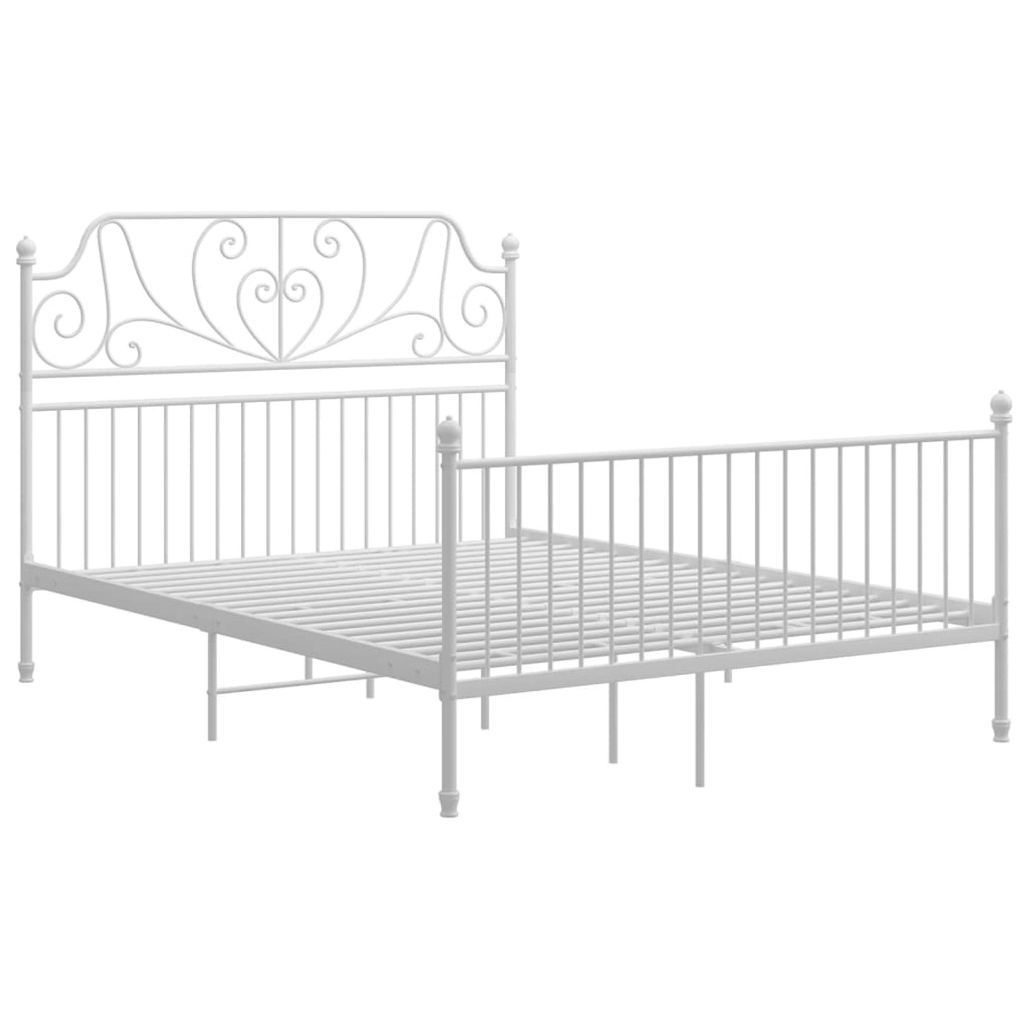 Bettgestell Weiß Metall 140x200 Cm günstig online kaufen