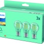 Philips LED E27 4,3W Glühbirnenform 3er-Set, warmweißes Licht. Ideal für Wohnräume.
