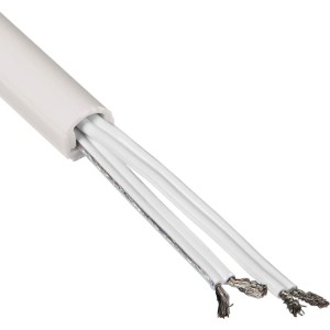 Hama Kabelkanal, selbstklebend, halbrunde PVC-Ausführung, 100 cm, weiß, 4 Stück, für Computer & Multimedia.