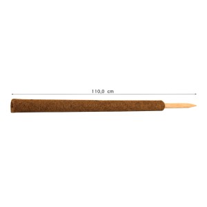 BigDean Pflanzstab Kokos 110 cm Rankstab Rankhilfe Blumenstab Kokosstab