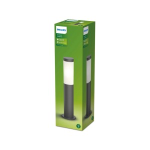 Philips Utrecht Sockelleuchte, anthrazit, 45 cm hoch, im Karton. Gartenleuchte für Aussen.