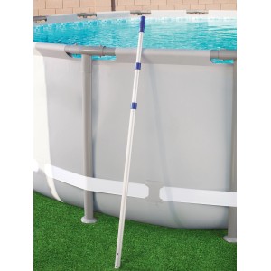 Bestway Flowclear Teleskop-Haltestiel am Pool, ausziehbar bis 3,6 m, für Reinigungszubehör.