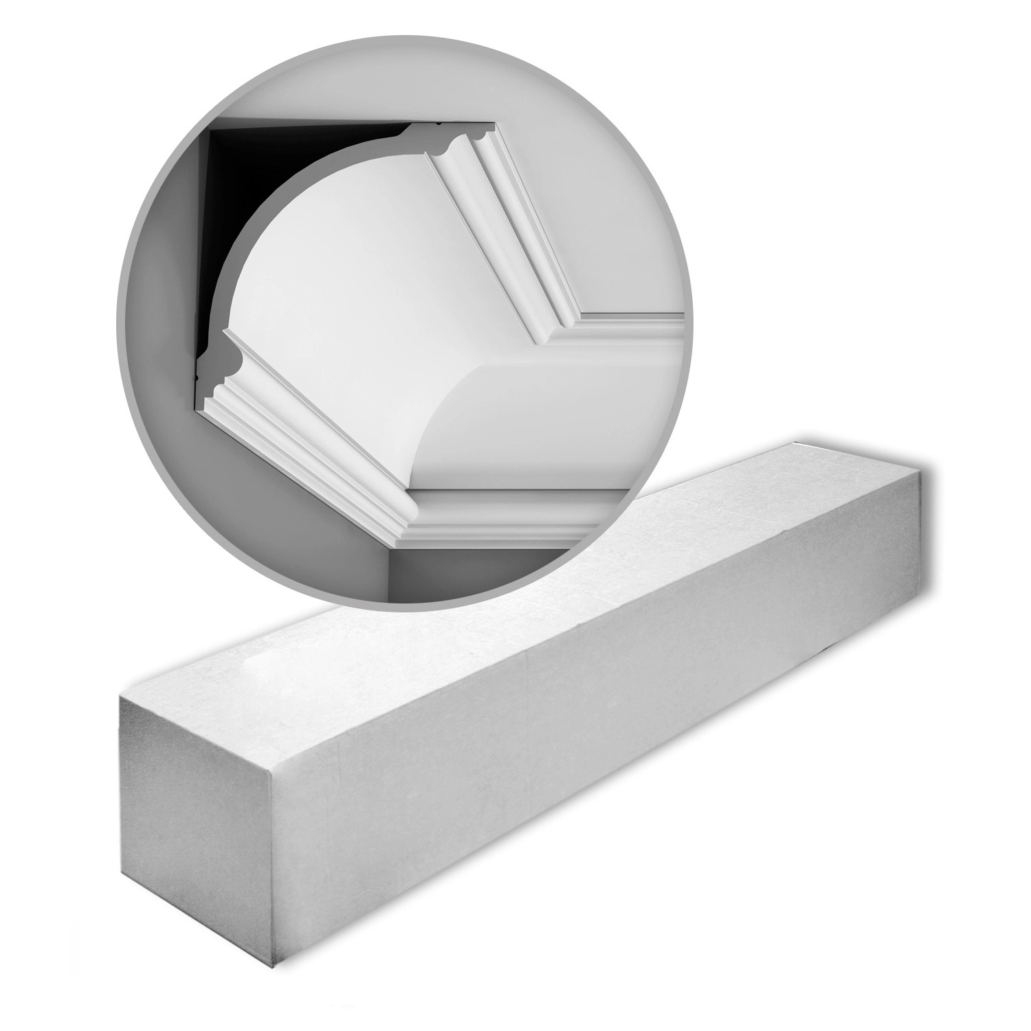 Thumbnail - ORAC DECOR C338 LUXXUS Zierleisten 1 Karton Set 10 Stuckleisten 20 m Weiß