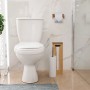 Relaxdays Toilettenpapierhalter Set Bambus Natur 2-teilig 43 cm x 14 cm x 14 cm 1,35 kg_2