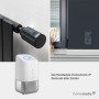 HmIP Home Control Unit: Smart Home Zentrale mit Heizkörperthermostat und Fensteransicht.
