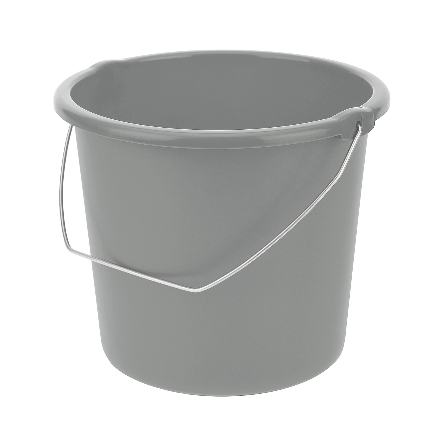 Tontarelli Eimer Cover Line mit Metallbügel 10 l Nordic Grey